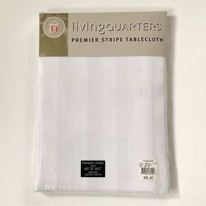 New! Living Quarters Premier Stripe Tablecloth